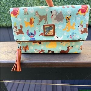 Dooney & Bourke Small Pets Clutch - Blue and Multicolor